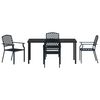 vidaXL Conjunto de Comedor de Jard&iacute;n 5 pcs Antracita