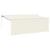 vidaXL Toldo el&eacute;ctrico 3,5 x 2 m Crema 100% Poli&eacute;ster