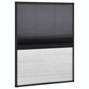 vidaXL Mosquitera plisada para ventanas aluminio con sombra 80x100cm