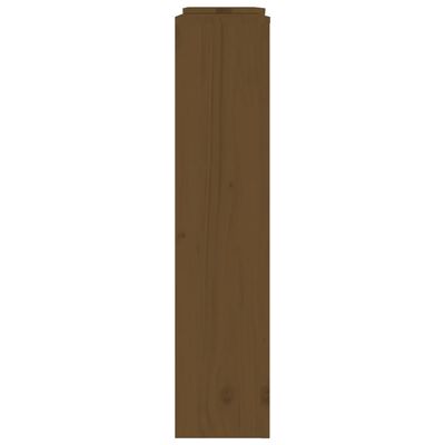 Cubierta de radiador madera maciza de pino gris 210x21x85 cm
