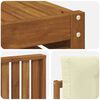 vidaXL Conjunto de sof&aacute;s de exterior con coj&iacute;n 7 pcs Natural y Crema