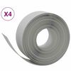 vidaXL Borduras de jard&iacute;n 4 uds polietileno gris 10 m 20 cm