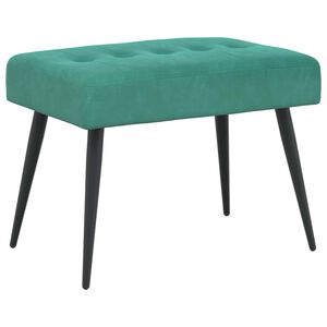 vidaXL Banco con tapicer&iacute;a con botones Tuquesa 60 x 40 x 45 cm