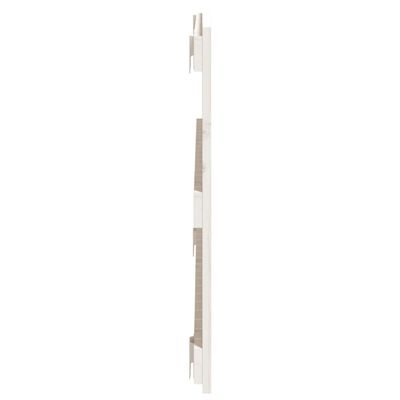vidaXL Cabecero de cama pared madera maciza pino blanco 95,5x3x60 cm