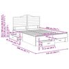 vidaXL Estructura de cama con caj&oacute;n 140 x 200 cm Madera de ingenier&iacute;a