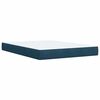 vidaXL Cama box spring con colch&oacute;n terciopelo azul 140x190 cm