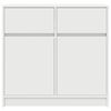 vidaXL Aparador con caj&oacute;n blanco 80x34x76 cm madera de ingenier&iacute;a
