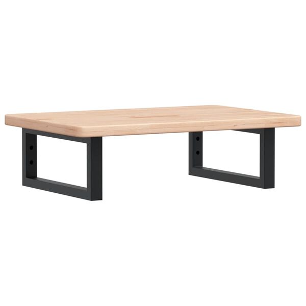 vidaXL Estante de lavabo de pared de acero y madera maciza de roble