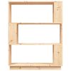 vidaXL Estantería/divisor de espacios madera maciza pino 80x25x101 cm