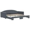vidaXL Sof&aacute; cama nido terciopelo gris oscuro 100x200 cm