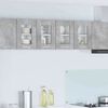 vidaXL Mueble colgante con puerta 2 pcs Gris Concreto 60 x 31 x 40 cm