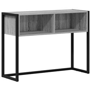 vidaXL Mesa Auxiliar Gris Sonoma 100 x 36 x 75 cm Madera de ingenier&iacute;a