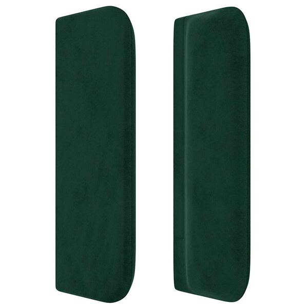 vidaXL Cabecero de terciopelo verde oscuro 83x16x78/88 cm