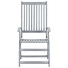 vidaXL Sillas reclinables jard&iacute;n y cojines 6 uds madera maciza acacia