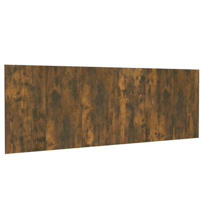 vidaXL Cabecero pared madera contrachapada roble ahumado 240x1,5x80 cm