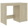vidaXL Escritorio madera contrachapada color roble Sonoma 100x50x76 cm
