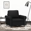 vidaXL Sill&oacute;n cuero sint&eacute;tico negro 60 cm