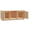 vidaXL Mueble de TV de madera maciza de pino 110,5x35x44 cm