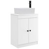 vidaXL Vanidad de ba&ntilde;o con lavabo Blanco 54 x 35 x 83 cm