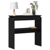 vidaXL Mesa Consola Roble Negro 80 x 30 x 80 cm Madera de ingenier&iacute;a