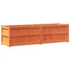 vidaXL Jardinera exterior madera maciza pino marr&oacute;n cera 180x50x50cm