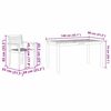 vidaXL Conjunto de Comedor de Jardín 7 pcs Marrón