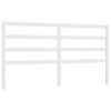 vidaXL Cabecero de cama madera maciza de pino blanco 206x4x100 cm