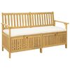 vidaXL Banco de almacenamiento con coj&iacute;n con puerta 148 x 63 x 84 cm