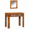 vidaXL Mesa Tocador Marr&oacute;n 90 x 45 x 75 cm Madera de Acacia S&oacute;lida
