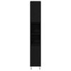 vidaXL Juego de muebles de ba&ntilde;o 3 pcs Roble Negro 30 x 30 x 190 cm