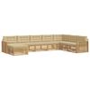 vidaXL Conjunto de sof&aacute;s de exterior 8 uds. 7 plaza y Beige