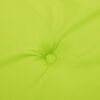 vidaXL Cojines de silla respaldo alto 2 uds tela Oxford verde brillo