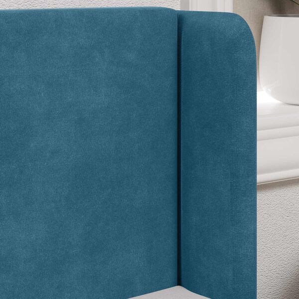 vidaXL Oreja de cabecero Azul 40,5 x 40,5 x 4 cm Terciopelo