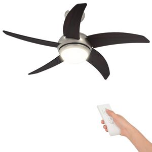 vidaXL Ventilador de Techo con Luz y Control Remoto &Oslash; 110 cm