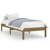 vidaXL Estructura de cama madera maciza de pino marr&oacute;n miel 90x200 cm