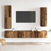 vidaXL Conjunto de mueble de TV 4 piezas montado la pared madera vieja