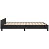 vidaXL Estructura de cama sin colch&oacute;n terciopelo negro 120x190 cm