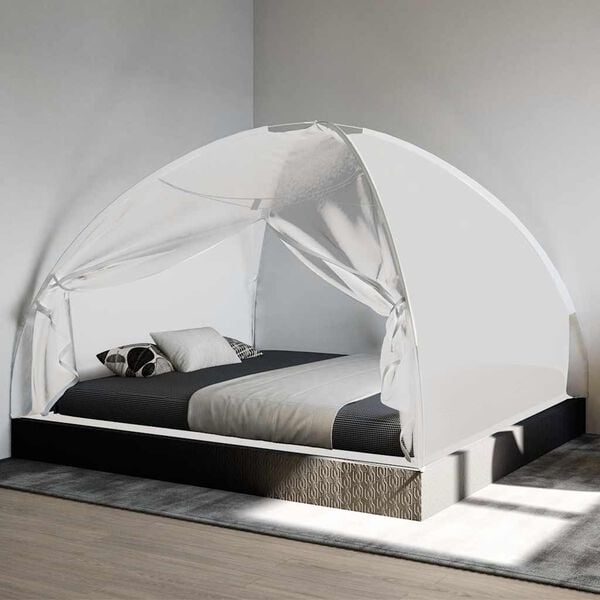 vidaXL Mosquitera con puertas Mongolia 220 malla blanco 200x180x135 cm