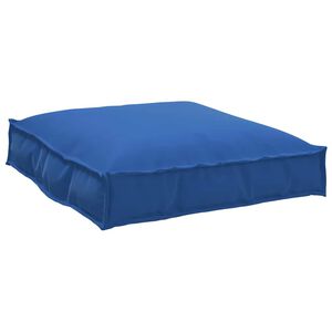 vidaXL Coj&iacute;n de pal&eacute; para asiento Azul real 70 x 70 x 12 cm