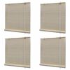 vidaXL Estor enrollable de bamb&uacute; natural 4 unidades 120x160 cm