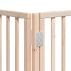 vidaXL Puerta para perros plegable 12 paneles madera de &aacute;lamo 960 cm