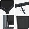 vidaXL Conjunto de Comedor de Jard&iacute;n 3 pcs Negro