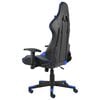 vidaXL Silla gaming giratoria PVC azul
