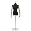 vidaXL Maniqu&iacute; ajustable de 165-213 cm con base Femenino PP Negro