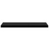 vidaXL Estantes flotantes de pared 2 uds MDF negro 90x23,5x3,8 cm