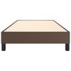 vidaXL Estructura de cama con somier cuero sint&eacute;tico marr&oacute;n 80x200 cm