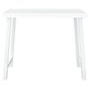 vidaXL Mesa de camping con aspecto de madera PP blanco 79x56x64 cm
