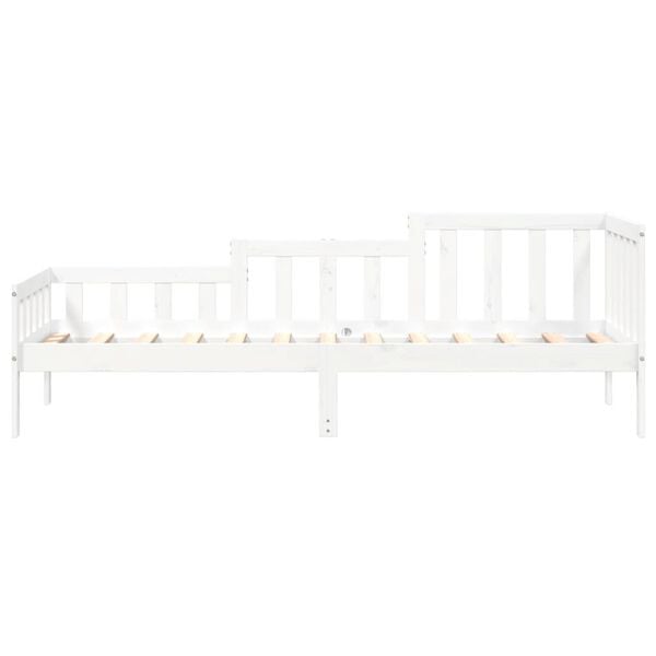 vidaXL Sof&aacute; cama sin colch&oacute;n madera maciza de pino blanco 90x200 cm
