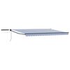 vidaXL Toldo Retr&aacute;ctil El&eacute;ctrico Azul, Blanco, Antracita 4 x 2 m