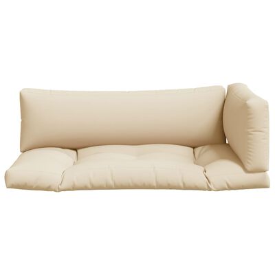 vidaXL Cojines para sofá de palets 3 unidades tela beige